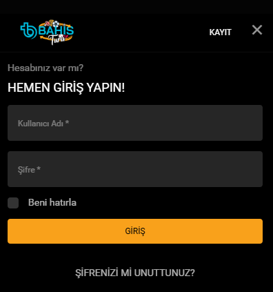 Bahisturu Giriş